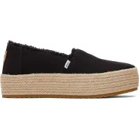 Toms Canvas Valcia Damen Schwarz Espadrilles