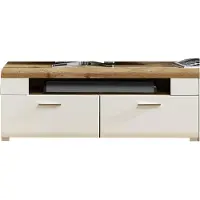 Innostyle Fun Plus TV-Lowboard Holzwerkstoff/Eiche Altholz Weiß/Braun 140x51x47 cm