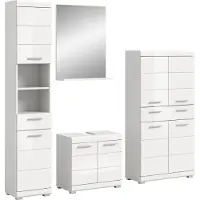 Ebuy24 .home Badkombination Scout weiß Nachbildung B/H/T: 186x191x34cm
