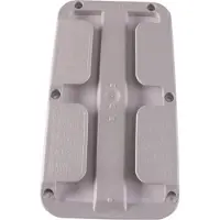 Froli Stielglashalter 2er-Set für 2-3 Gläser, Farbe lichtgrau