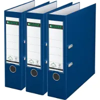 Leitz 1010 Ordner breit DIN A4, blau 3 Stück