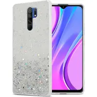Cadorabo TPU Hülle für Xiaomi RedMi 9 mit Glitzer