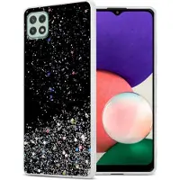 Cadorabo TPU Hülle für Samsung Galaxy A22 5G mit Glitzer