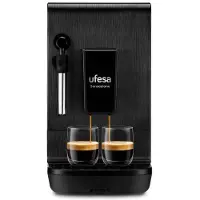 Ufesa Sensazione, Espressomaschine, 1,4 l, Kaffeebohnen, Gemahlener Kaffee, Eingebautes Mahlwerk, Schwarz