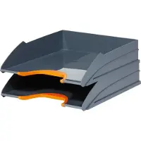 Durable VARICOLOR TRAY SET DUO, Schwarz, Orange, 2 Stück(e)