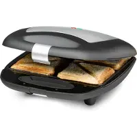 Rommelsbacher Sandwich Maker ST 1410 Fun for 4 | schwarz/silber