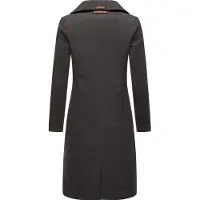 NAVAHOO Wintermantel "Wooly" edler Damen Trenchcoat in Wollmantel-Optik