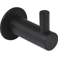 Technik Team Mantelhaken Tonina 2 mit Platte ø 30 mm, Tiefe 47 mm, Stahl schwarz