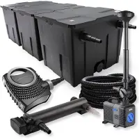 SunSun 3-Kammer FilterSet 90000l 24W UVC Teich Klärer NEO8000 70W Schlauch Springbrunne