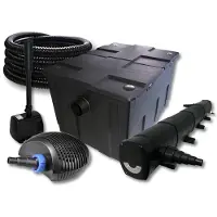 SunSun TeichFilter Set 60000l 72W Klärer,40W ECO Pumpe Schlauch Springbrunnen