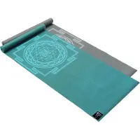 Yogistar Yogamatte Basic - Sri Yantra, Graphit, Maße: 183 cm X 61 cm X 4 mm