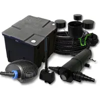 SunSun FilterSet 12000l,36W Teichklärer,20W Pumpe Schlauch Skimmer CSP250 Springbrunnen