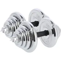 HMS STC50 Hantelstangen im Chromkoffer 2x25KG