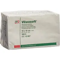 Vliwasoft Lohmann Rauscher Vliwasoft Vliesstoffkompresse 6 - fach 100 Stück - 10 x 10 cm 100 St