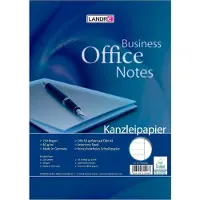 Landré Kanzleipapier LANDRÉ "Office", A3/A4 gefalzt, 80 g/m², 250 Bögen pro Packung, liniert mit Rand rechts