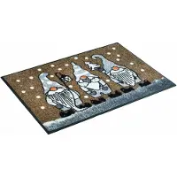 Kleen-Tex Fussmatte 50 x 75 cm Motiv WINTERZWERGE taupe