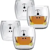 Intirilife 4x Thermo Glas in 230 ml