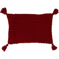 J-Line Kissen in Bordeaux - (L)58 x (B)39 cm - onesize