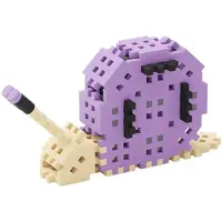 Marioinex Bausteine Mini Waffle Nature Snail 50 Stück pädagogisches Spielzeug