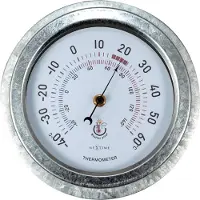 Nextime Thermometer Lily Ø 22 cm, Silber