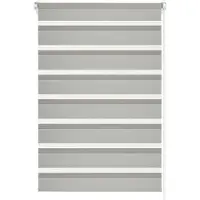 Gardinia EasyFix Doppelrollo grau 45 x 150 cm