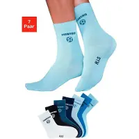 H.I.S. Socken "Fußballsocken, Lustige bunte Kindersocken" Packung, 7 Stk. tlg. mit Wochentagen und Fußballmotiv