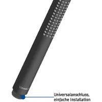 Duravit Stabbrause rund schwarz matt