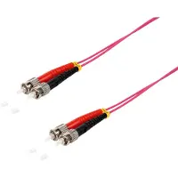 S-Impuls Duplex Patchkabel ST/ST 50/125µ, OM4 violett, 15m