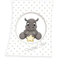 Baby Best Wohndecke "Fynn Nashorn", mit Motiv, Kuscheldecke