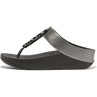 FitFlop Halo Bead-circle Metallic Toe-post Flip-flops Schwarz EU 36 Frau Schwarz EU 36
