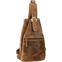 Green Burry GREENBURRY Umhängetasche Vintage Sling Bag Brown braun