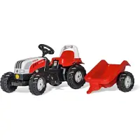 Rolly Toys Kid Steyr 6160 CVT Trettraktor mit Anhänger, Maße: 134x47x52 cm; 01 251 0