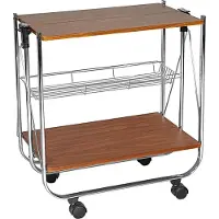 Wenko Küchen Wagen DINE Servier auf Rollen Küchen Trolley Beistell Helfer Butler