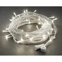 Konstsmide 4810-103 LED System Erweiterung, Lichterkette, 100 warm weiße Dioden , Außen (IP44), transparentes Kabel