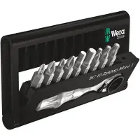 Wera 05073645001, 9 Stück(e), Hex (metrisch), Phillips, Pozidriv, Torx, PH 1, PH 2, PZ 1, PZ 2, TX15, TX20, TX25, 4,5 mm