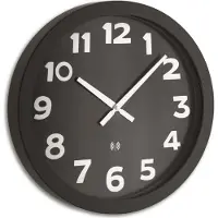 TFA-Dostmann TFA 60.3506 Analoge XL Funk-Wanduhr mit Metallrahmen