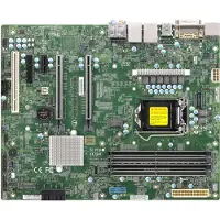 Supermicro X12SAE, Intel, LGA 1200 (Socket H5), Intel Celeron E, Intel Core i3, Intel Core i5, Intel Core i7, Intel Core i9,..., DDR4-SDRAM, 128 GB, DIMM