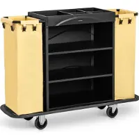 Uniprodo Expondo Servicewagen Hotel - 150 kg - 2 Wäschebeutel