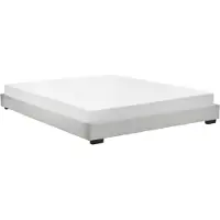 Corium Kunstlederbett Polsterbett aus Kunstleder Bettgestell mit Lattenrost 140x200 cm Bett inkl. Lattenrahmen Doppelbett Jugendbett Kunstleder in Weiß