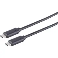 S-Conn USB Kabel 3.2 USB Typ C Stecker auf USB Typ C Stecker, Gen 2x2 weiß, 0,5m