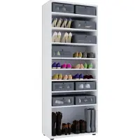 VCM Holz Grosser Schuhschrank Vandol mit Drehtüren