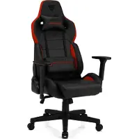 Sense7 Gamingstuhl Sentinel Schwarz Rot - Ergonomischer Bürostuhl Schreibtischstuhl 150kg 3D-Armlehnen Wippfunktion Chefsessel PC Sessel