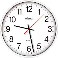 Peweta Wanduhr Quarzuhr Ku.weiß D.250mm 1,5V arabische Zahlen