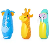 Bestway Bop Bags Spiel-Schlagsack Zootiere 89 cm, sortiert