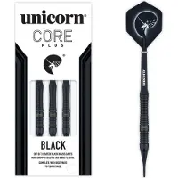 Unicorn Core Plus Black Brass Soft Darts 1 Satz