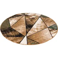 Brilliant Designer Teppich Magic Rund