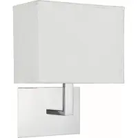 Licht-Erlebnisse Wandlampe Bauhaus Modern "Wall Lights" Chrom Metall Stoff Wandleuchte Wohnzimmer Schlafzimmer Flur