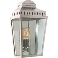 Elstead Lighting Elstead Mansion House Außen-Wandleuchte E27 Poliertes Nickel IP44