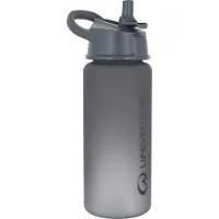 Lifeventure Flip-Top Wasserflasche, grau