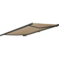 Mendler Elektrische Kassettenmarkise MCW-H27, Markise Vollkassette 6x3m Polyester creme, Rahmen anthrazit